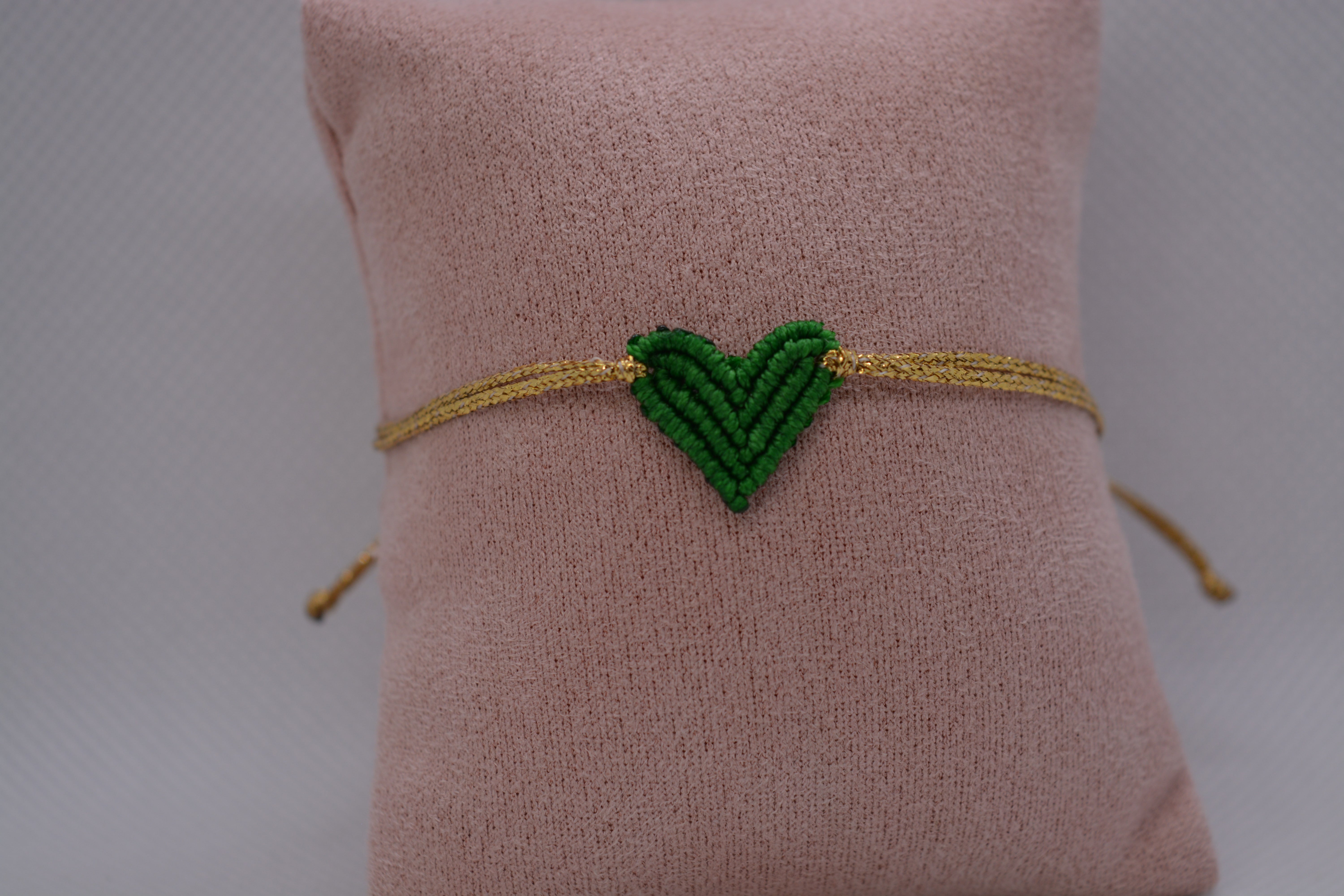 Bracciale Cuore Macramè